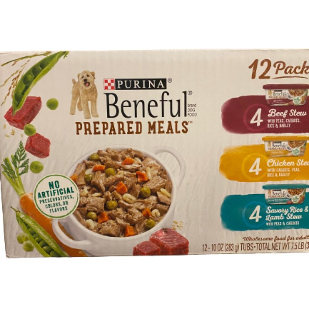Purina Beneful High Protein, Gravy Wet Dog Prepared Meals Stew 10 oz